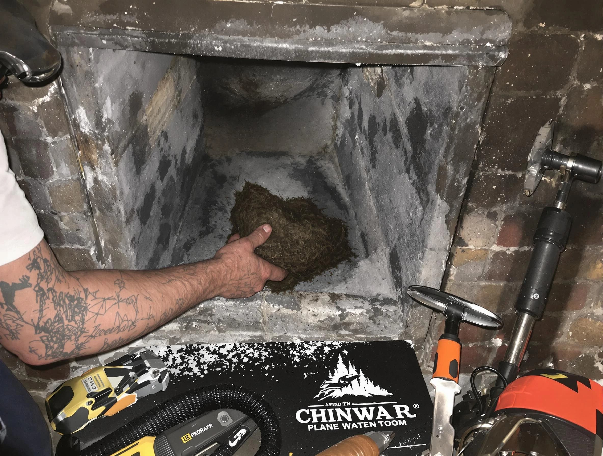 West Pleasant View Chimney Sweep safely removing debris and screening chimney in West Pleasant View, CO