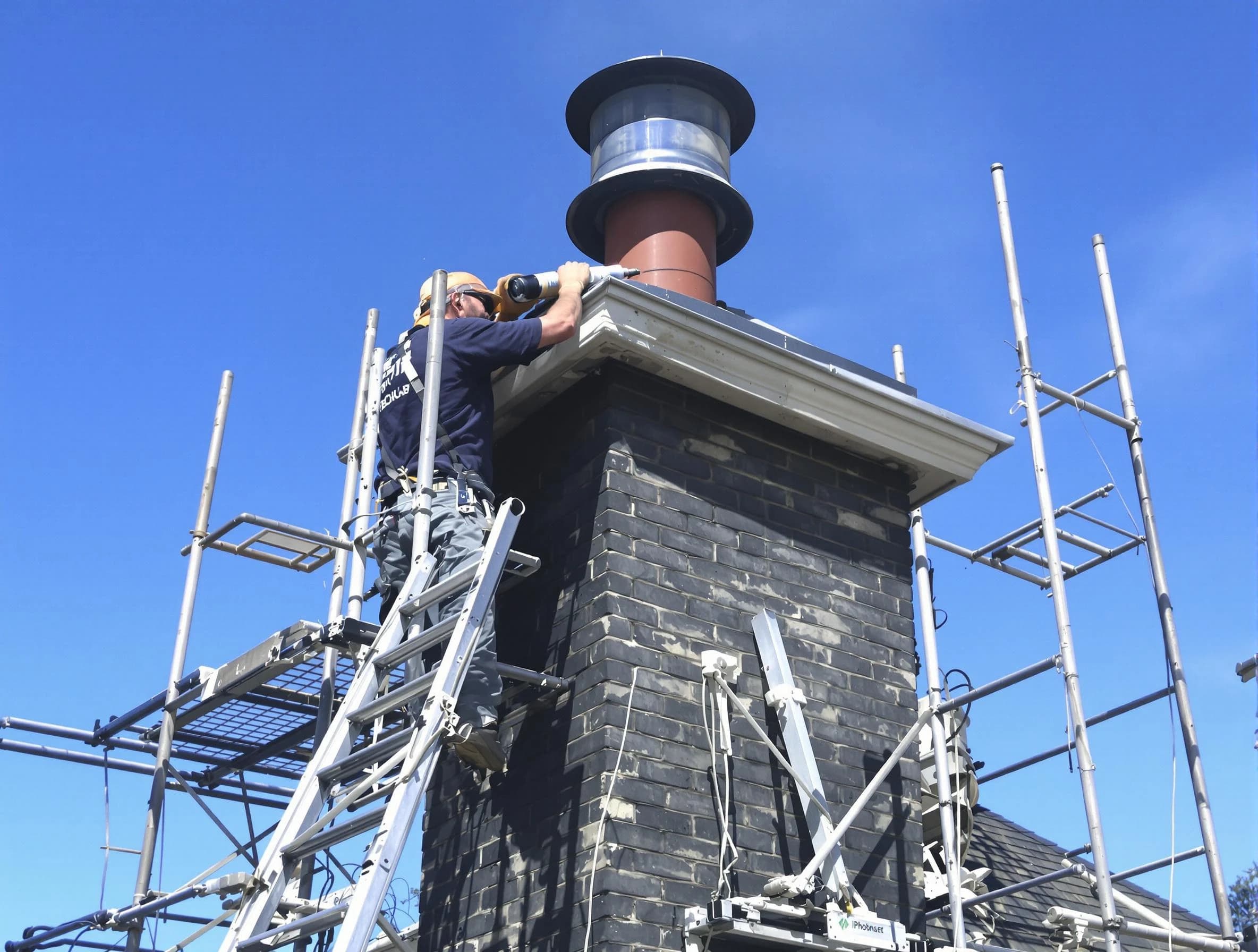 Sturdy chimney crown finished by West Pleasant View Chimney Sweep in West Pleasant View, CO