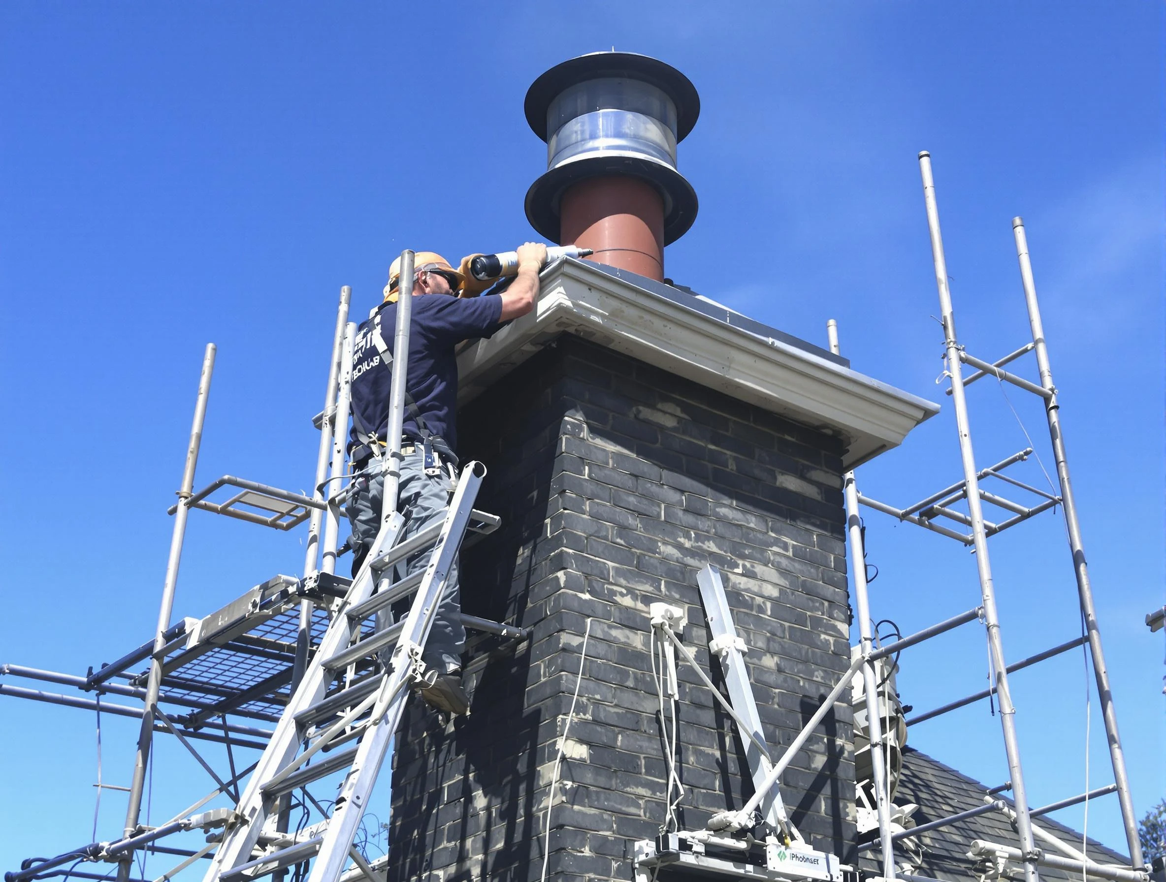 Sturdy chimney crown finished by West Pleasant View Chimney Sweep in West Pleasant View, CO