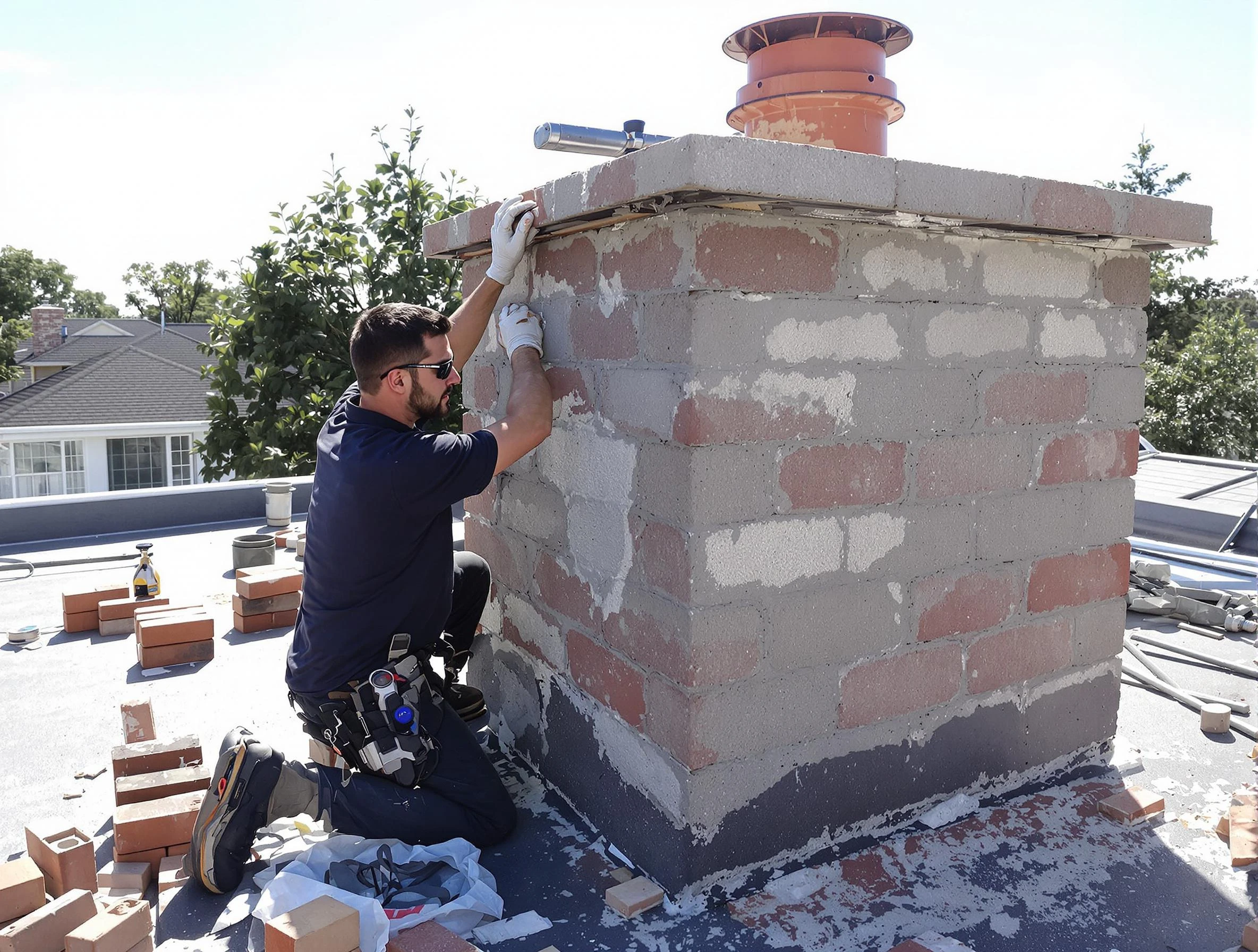 Advanced chimney repair process by West Pleasant View Chimney Sweep in West Pleasant View, CO